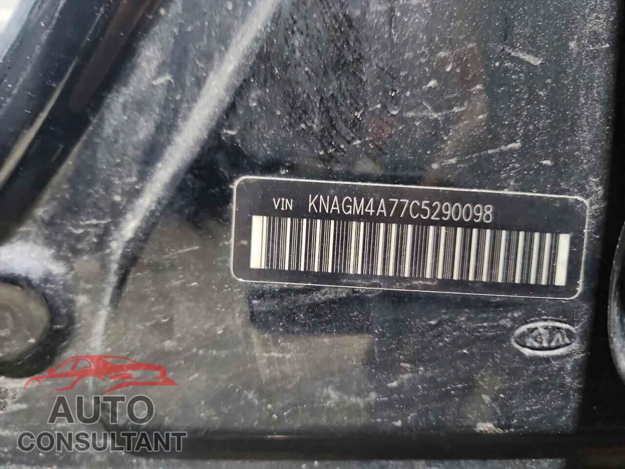 KIA OPTIMA 2012 - KNAGM4A77C5290098
