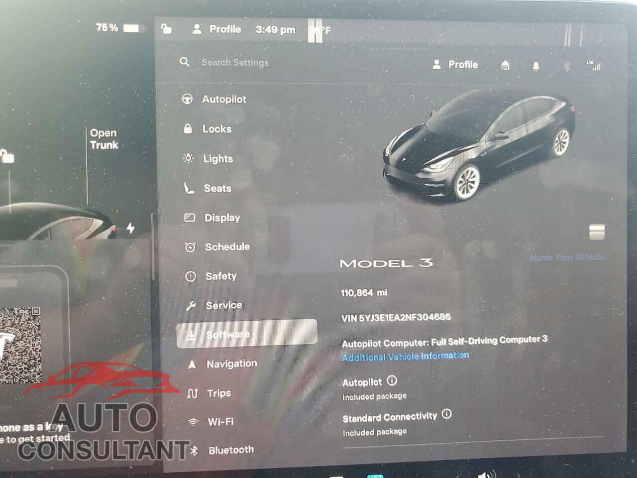 TESLA MODEL 3 2022 - 5YJ3E1EA2NF304686