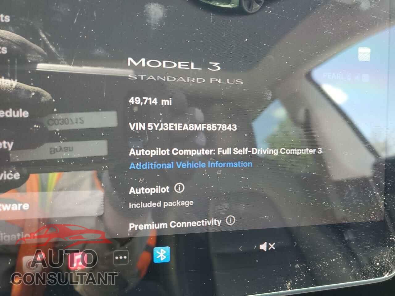 TESLA MODEL 3 2021 - 5YJ3E1EA8MF857843