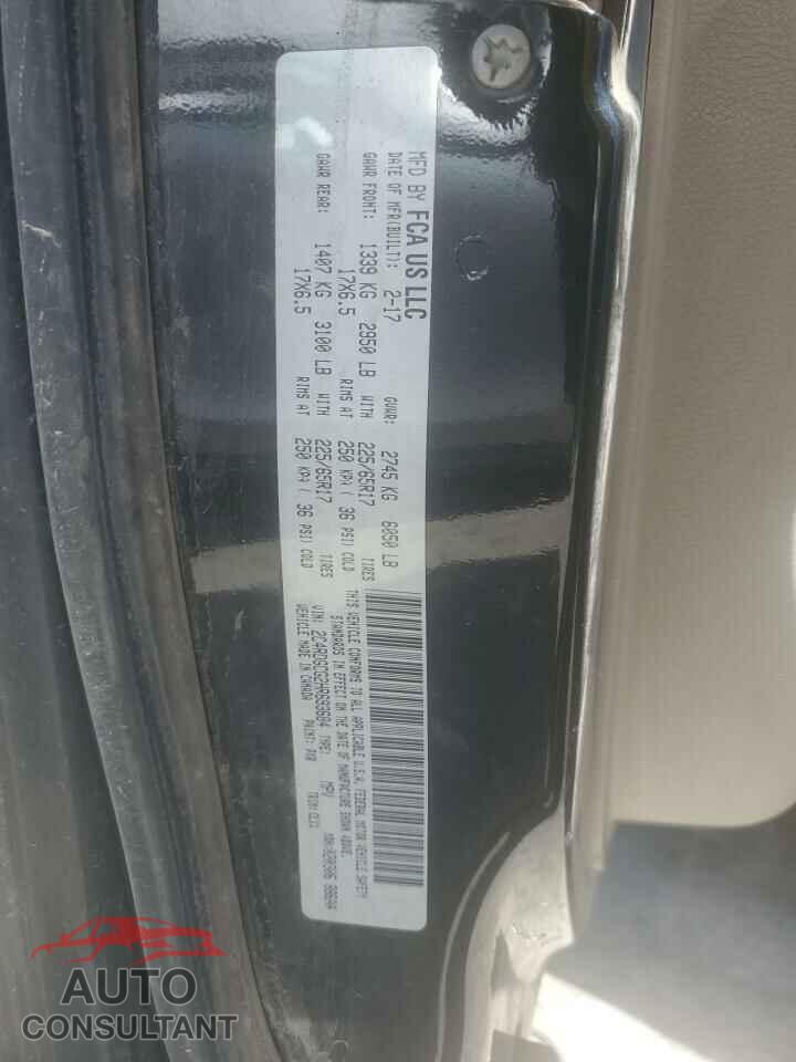 DODGE CARAVAN 2017 - 2C4RDGCG2HR693684