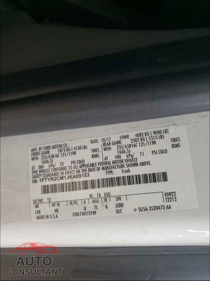 FORD TRANSIT CO 2018 - 1FTYR2CM1JKA09153