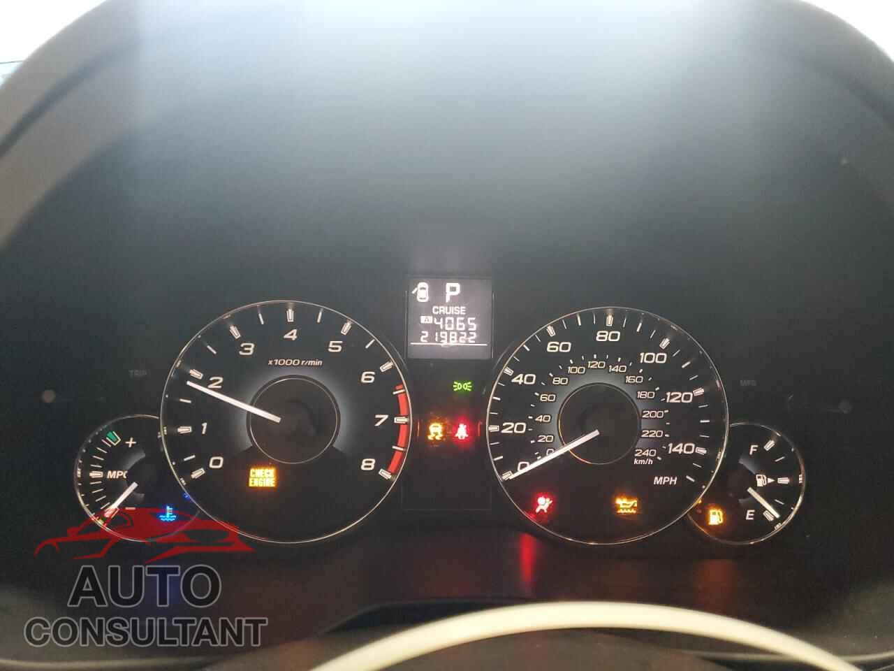 SUBARU OUTBACK 2012 - 4S4BRBGC5C3243652