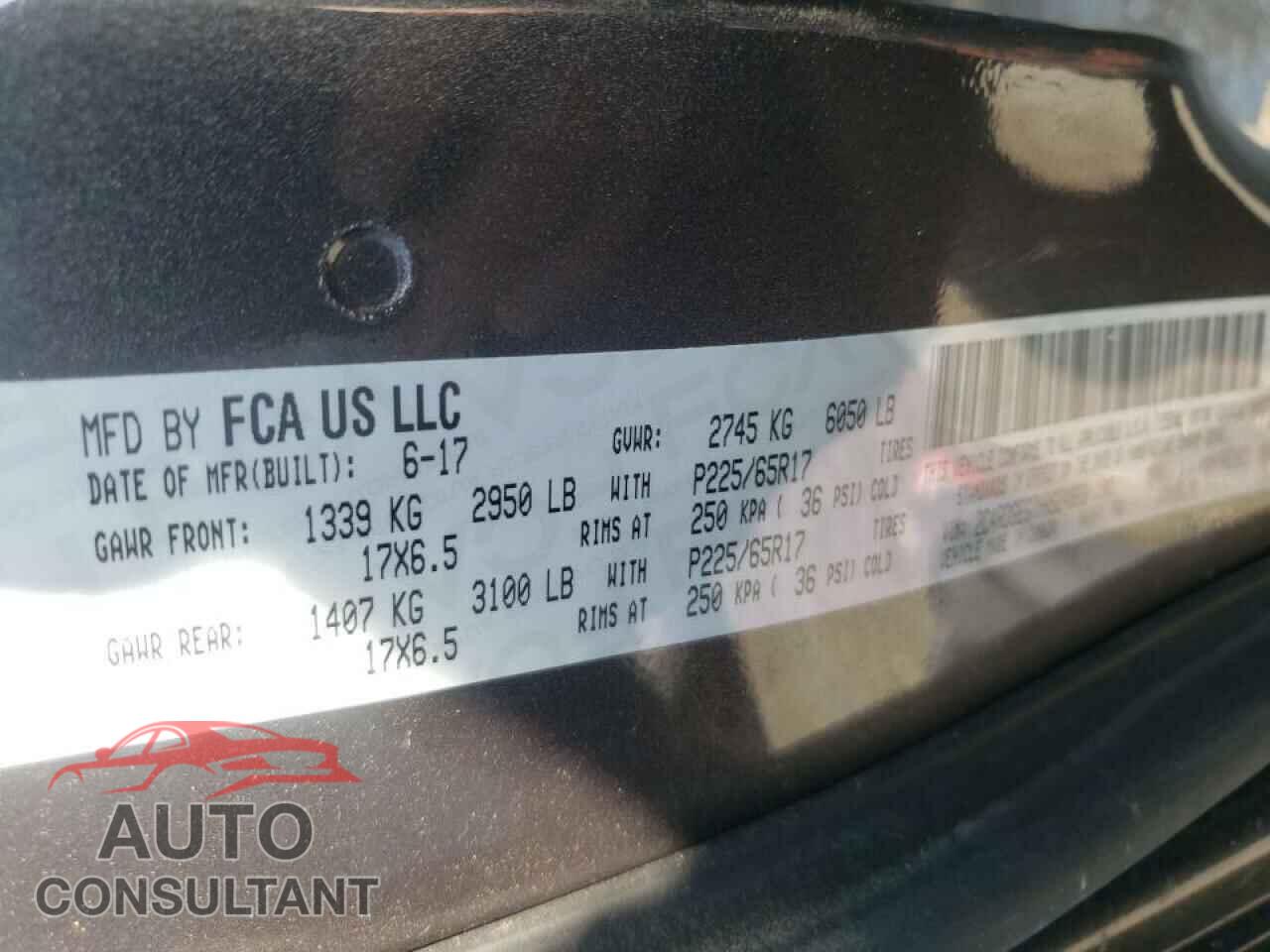 DODGE CARAVAN 2017 - 2C4RDGEG7HR824833