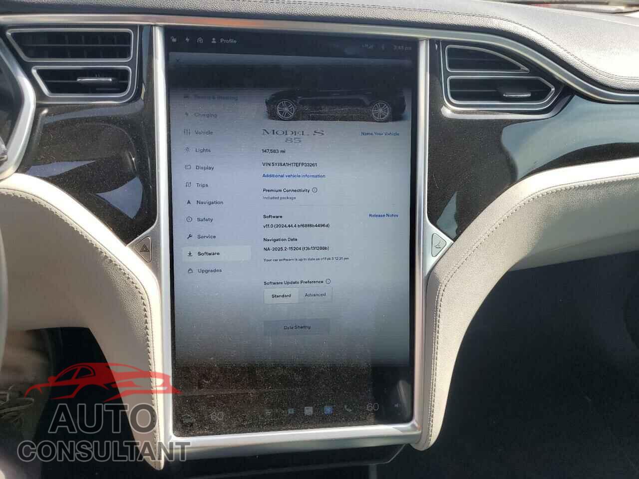 TESLA MODEL S 2014 - 5YJSA1H17EFP33261