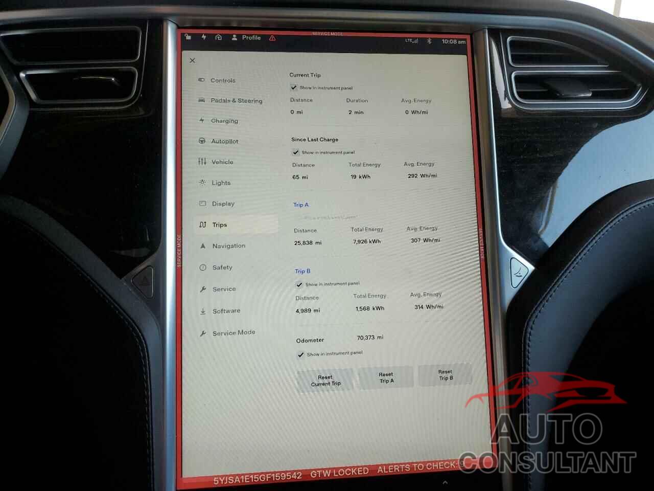 TESLA MODEL S 2016 - 5YJSA1E15GF159542