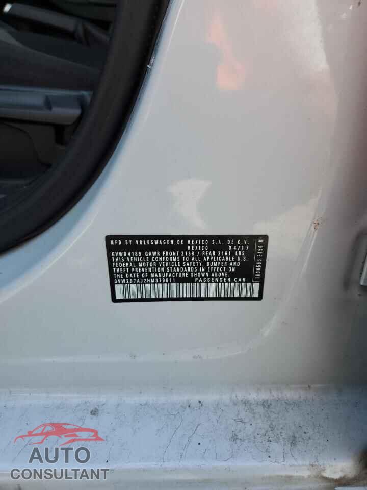 VOLKSWAGEN JETTA 2017 - 3VW2B7AJ2HM379611