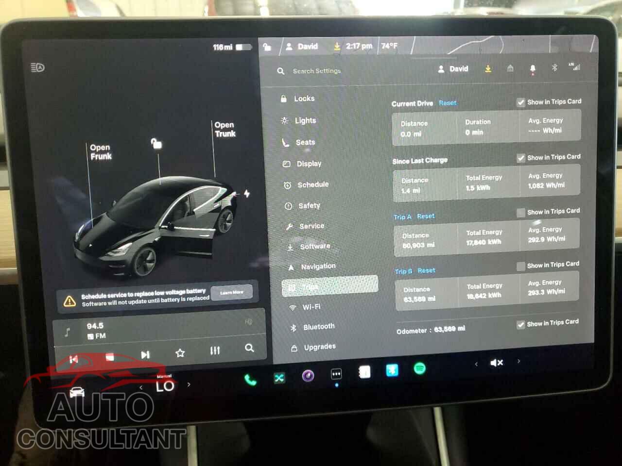 TESLA MODEL 3 2018 - 5YJ3E1EB4JF144295