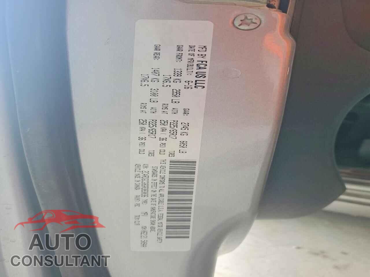 DODGE CARAVAN 2016 - 2C4RDGCG8GR383036