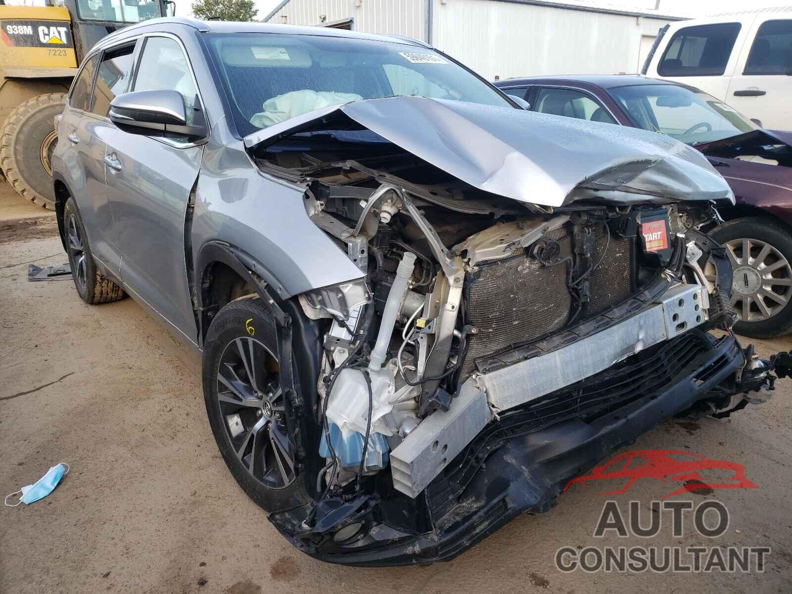 TOYOTA HIGHLANDER 2016 - 5TDJKRFH7GS270723
