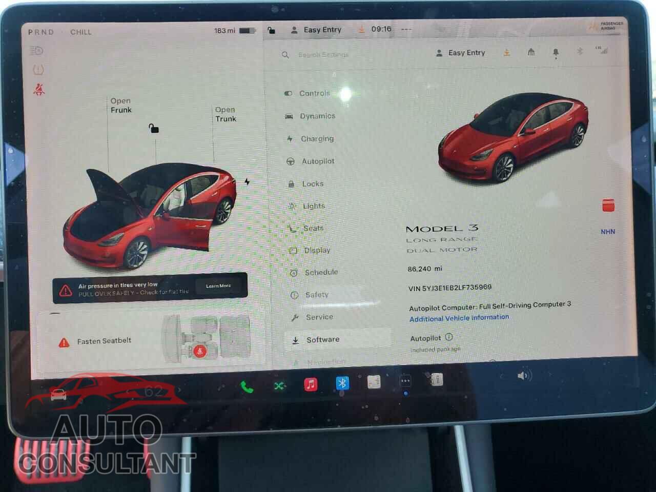 TESLA MODEL 3 2020 - 5YJ3E1EB2LF735969