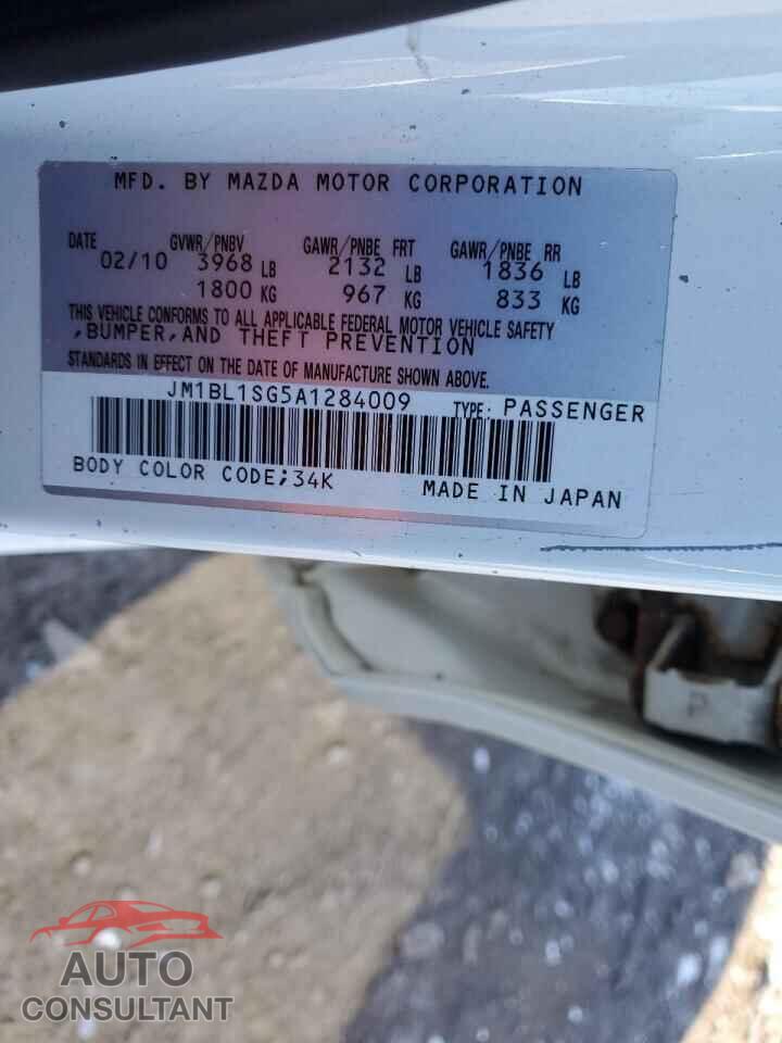 MAZDA 3 2010 - JM1BL1SG5A1284009