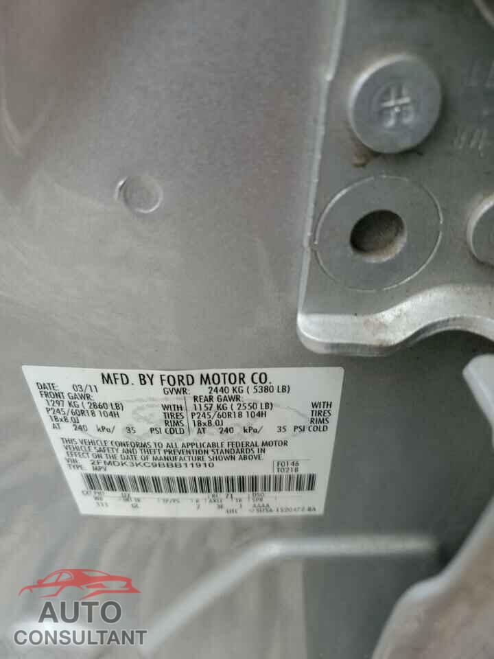 FORD EDGE 2011 - 2FMDK3KC9BBB11910