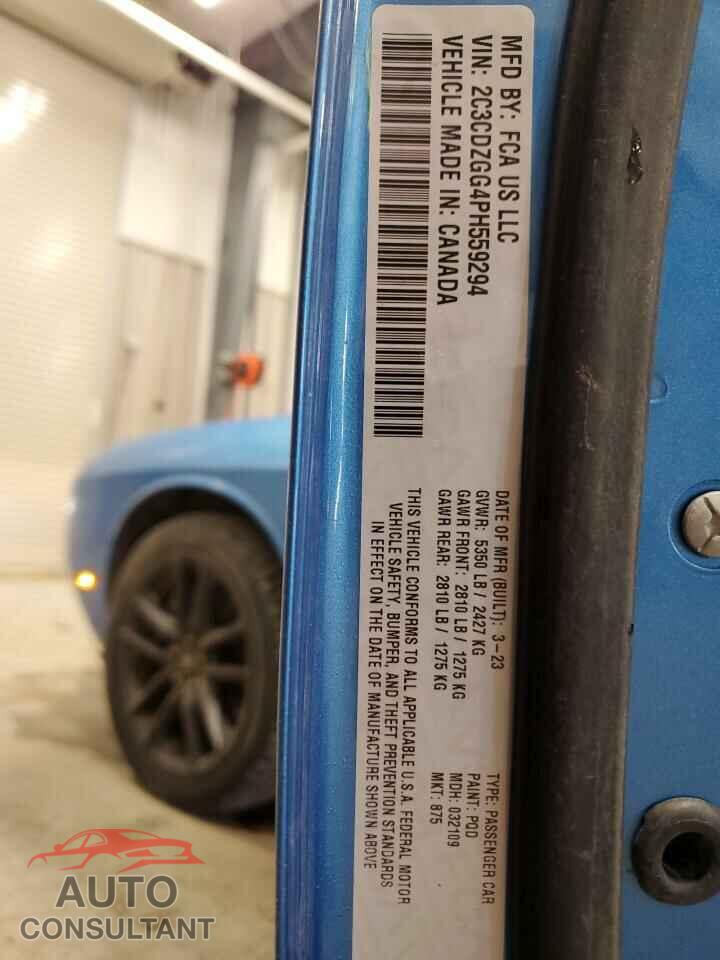 DODGE CHALLENGER 2023 - 2C3CDZGG4PH559294