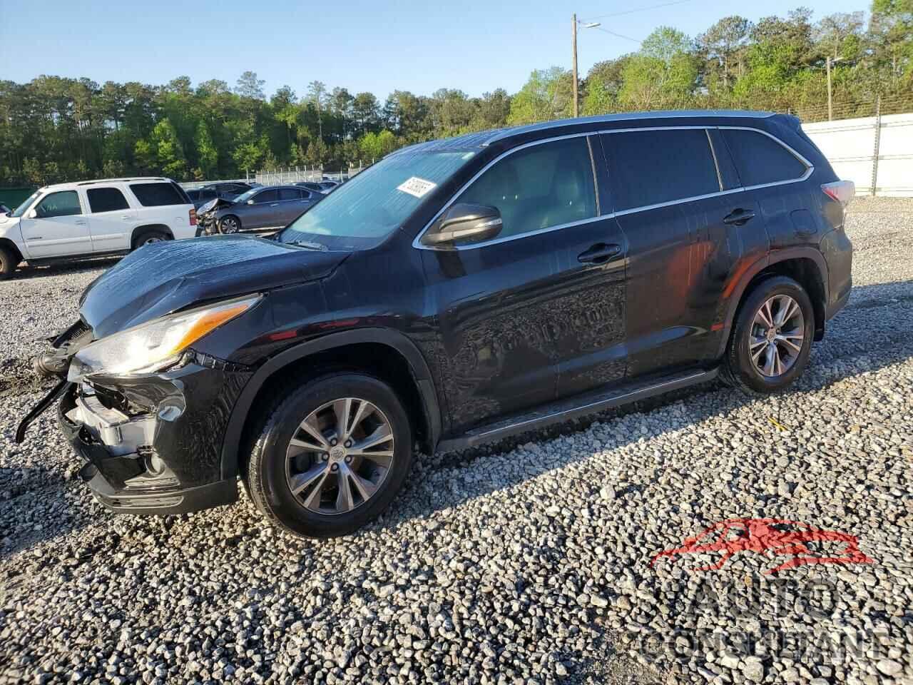 TOYOTA HIGHLANDER 2014 - 5TDKKRFHXES014836