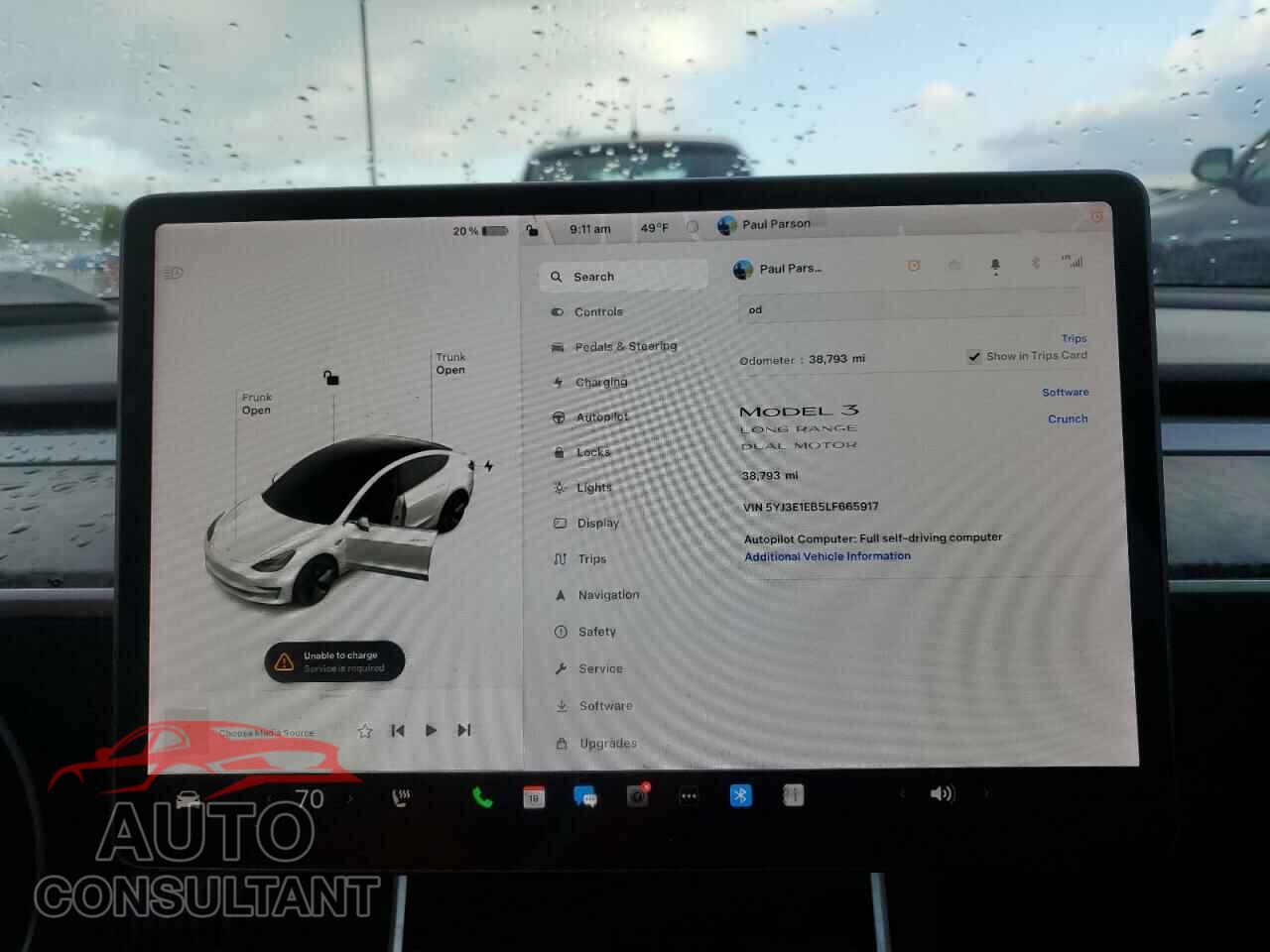 TESLA MODEL 3 2020 - 5YJ3E1EB5LF665917