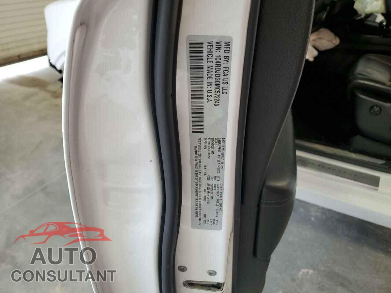 DODGE DURANGO 2021 - 1C4RDJDG0MC572246
