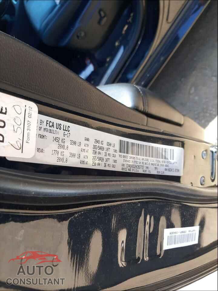 DODGE DURANGO 2017 - 1C4RDHDG2HC957757