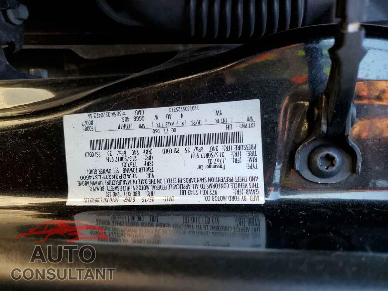 FORD FOCUS 2015 - 1FADP3K27FL314500