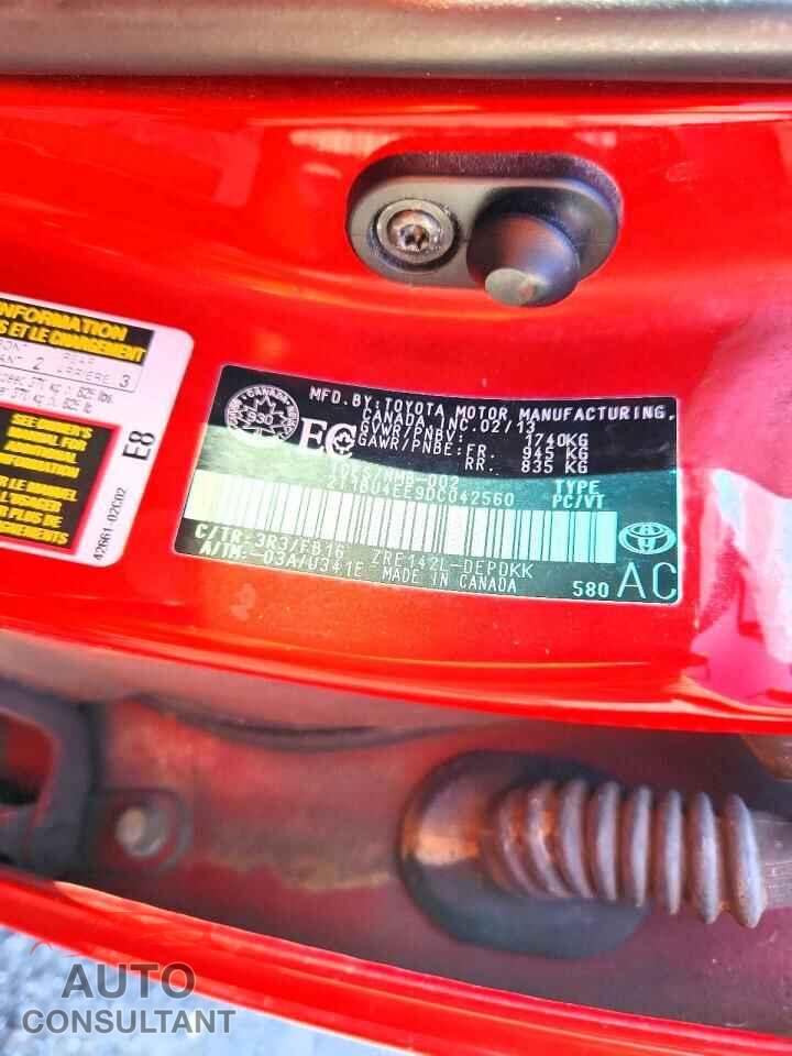 TOYOTA COROLLA 2013 - 2T1BU4EE9DC042560