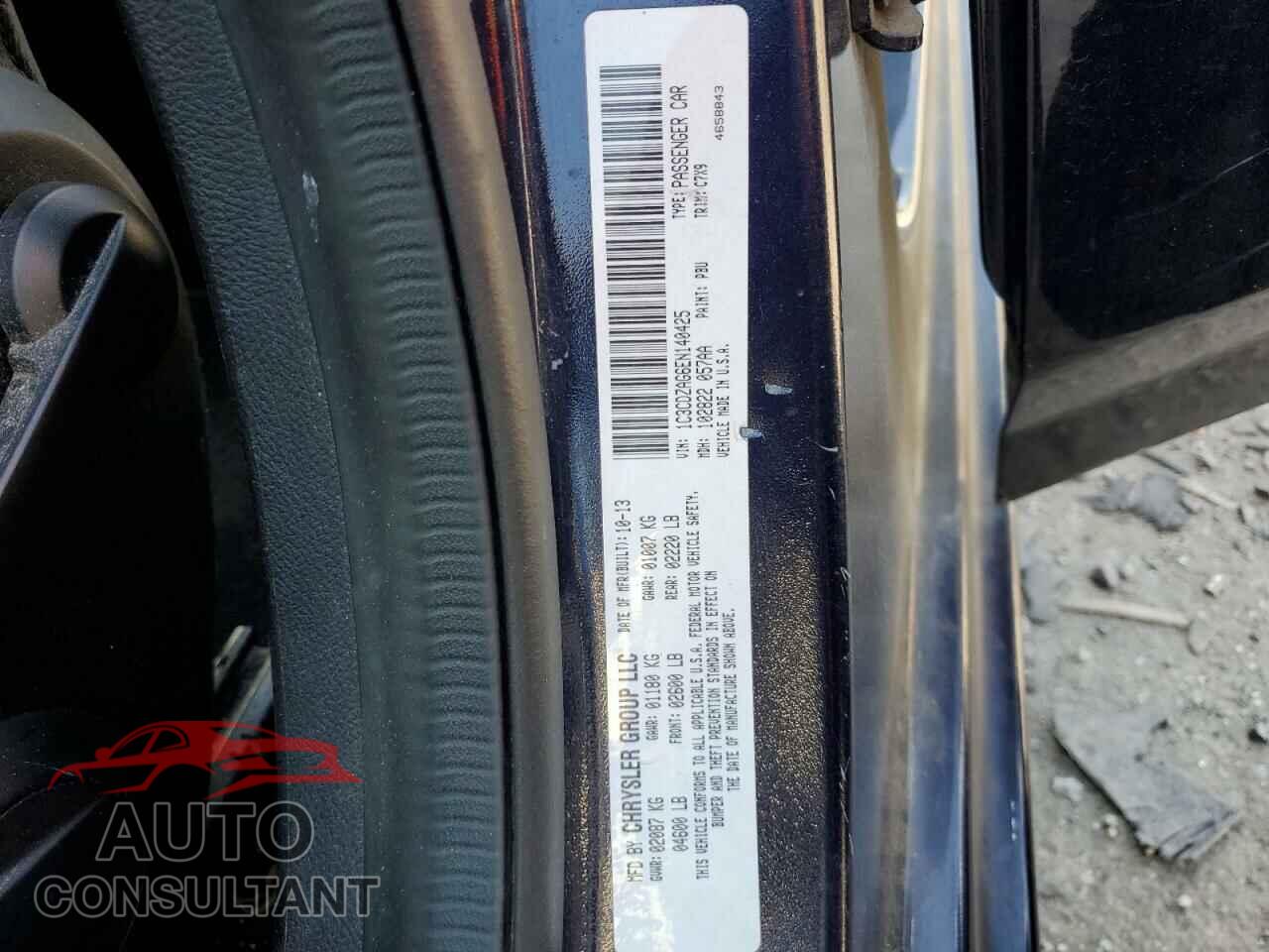 DODGE AVENGER 2014 - 1C3CDZAG6EN140425