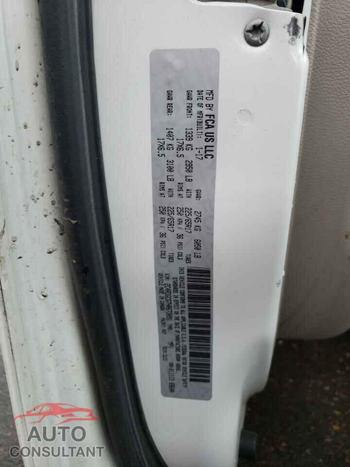 DODGE CARAVAN 2017 - 2C4RDGCG7HR673091