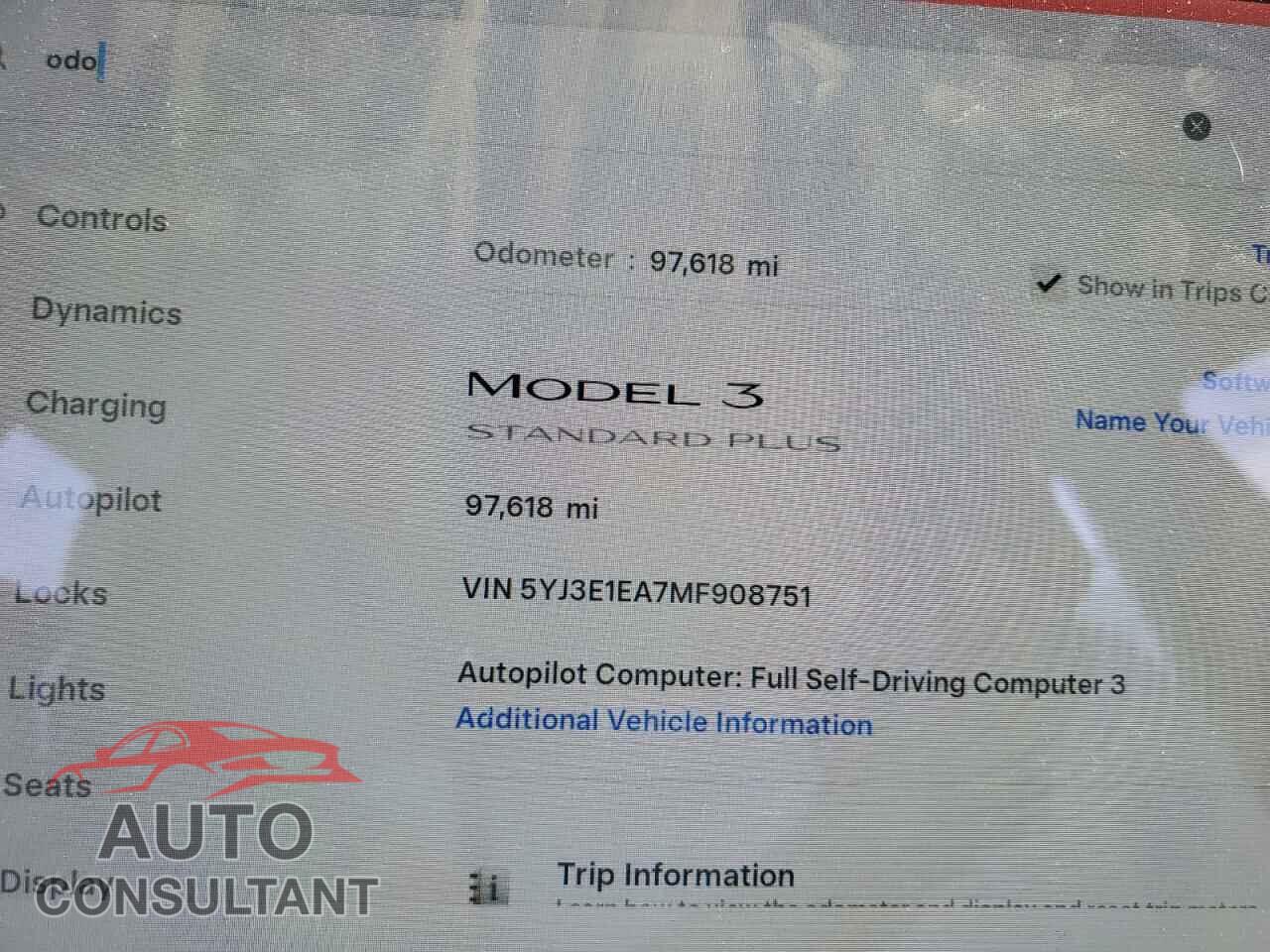 TESLA MODEL 3 2021 - 5YJ3E1EA7MF908751