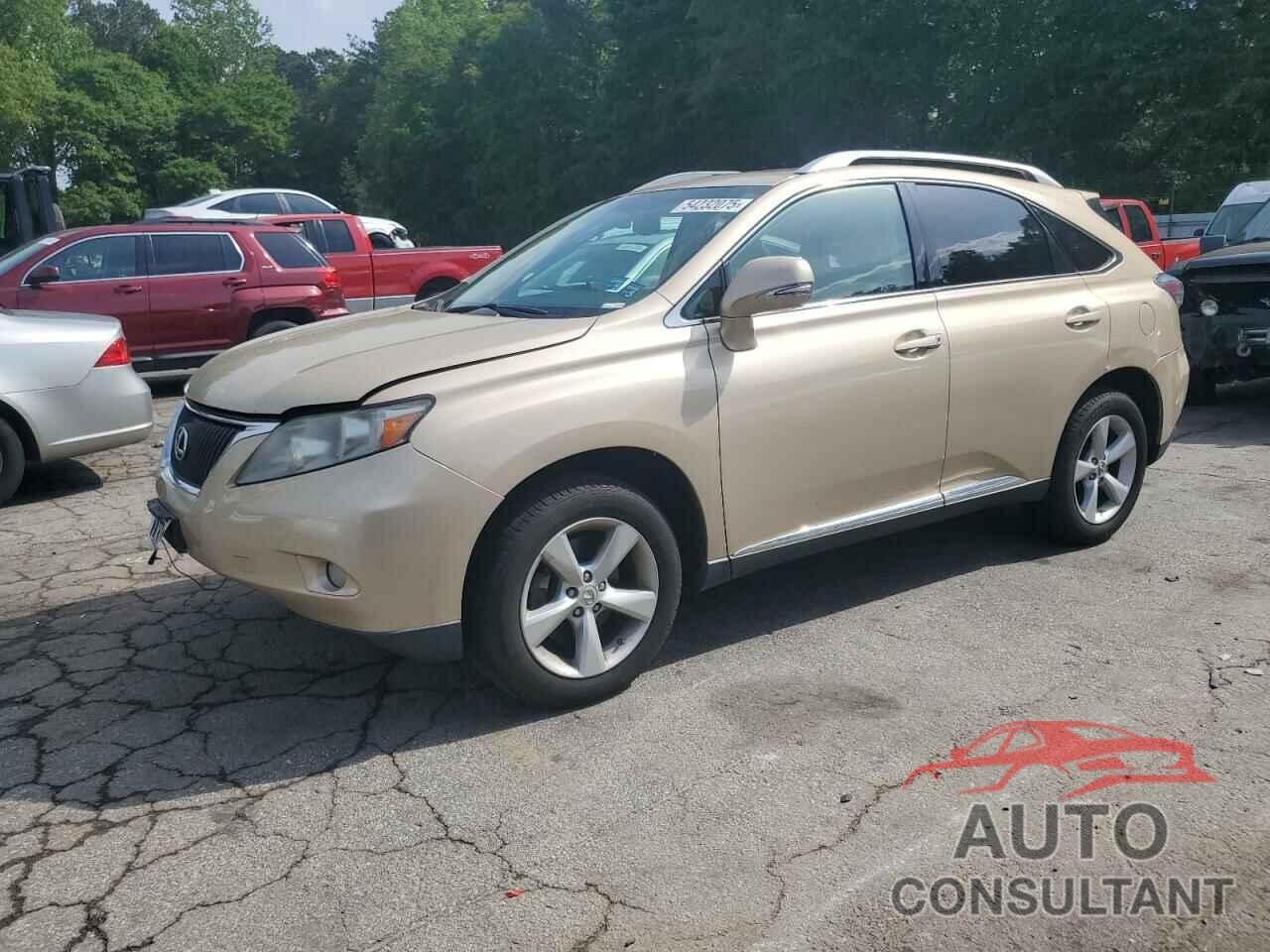 LEXUS RX350 2010 - 2T2BK1BA9AC017428
