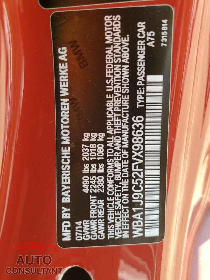 BMW M2 2015 - WBA1J9C52FVX98636