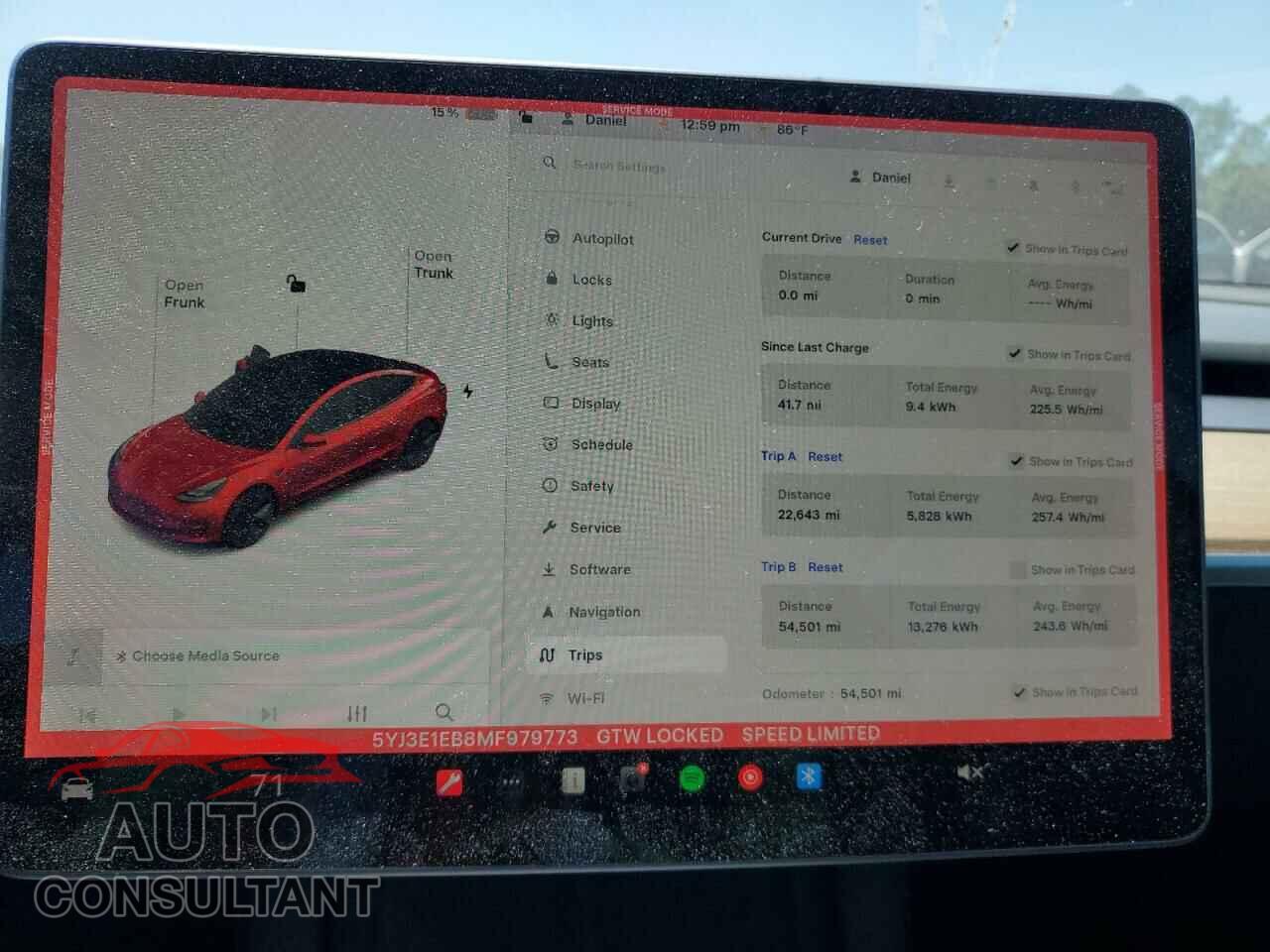 TESLA MODEL 3 2021 - 5YJ3E1EB8MF979773