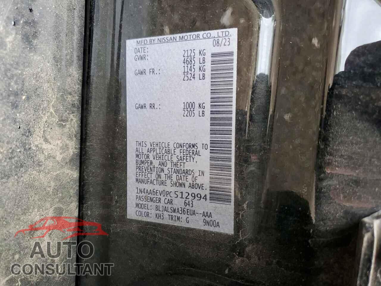 NISSAN MAXIMA 2023 - 1N4AA6EV0PC512994