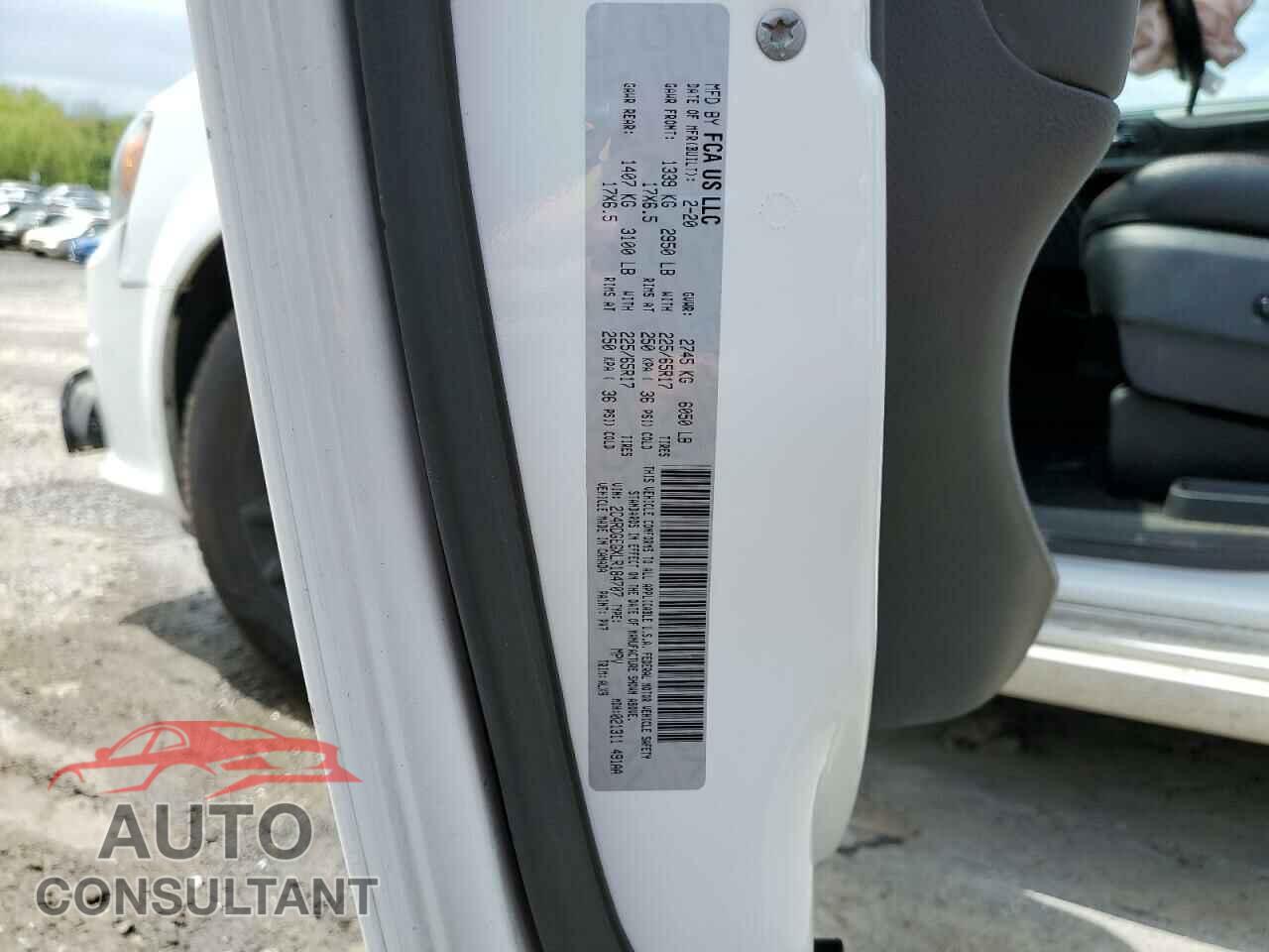 DODGE CARAVAN 2020 - 2C4RDGEGXLR184707