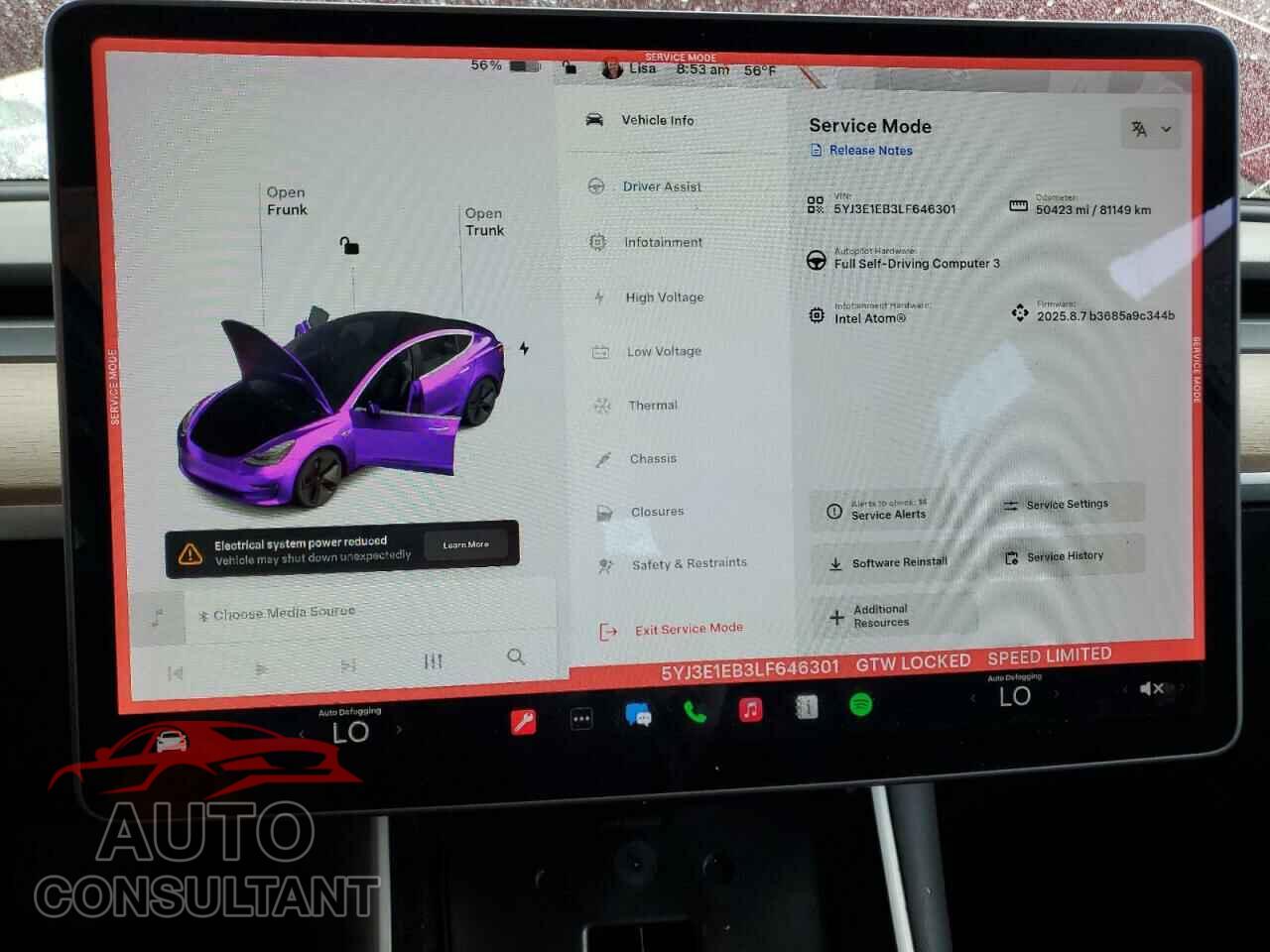 TESLA MODEL 3 2020 - 5YJ3E1EB3LF646301