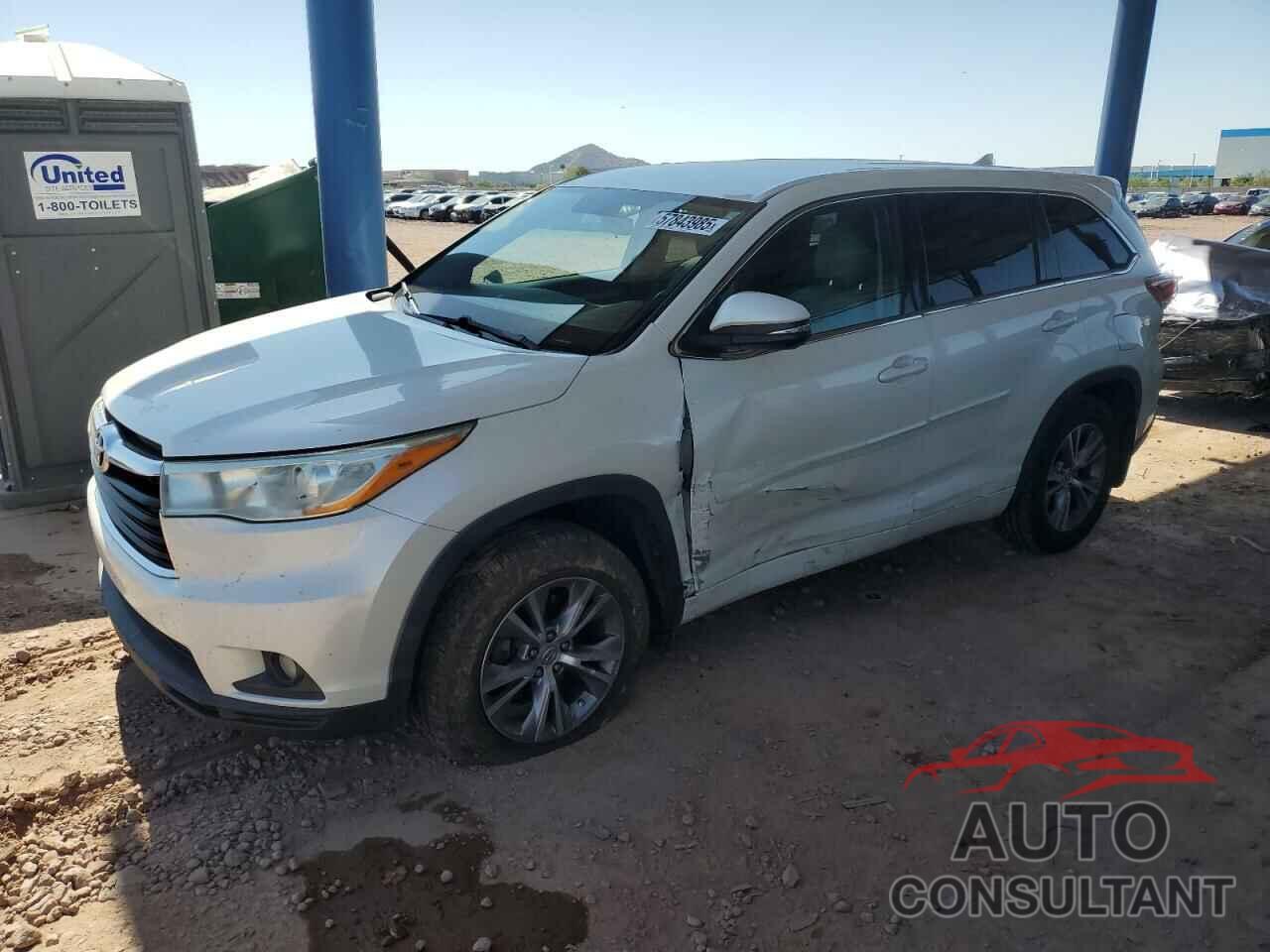 TOYOTA HIGHLANDER 2014 - 5TDBKRFH3ES031798
