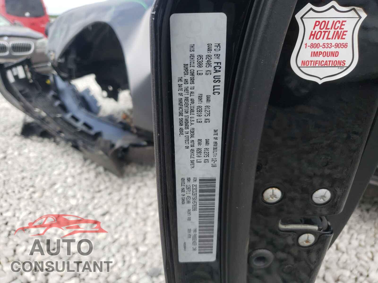 DODGE CHALLENGER 2019 - 2C3CDZBT5KH578398