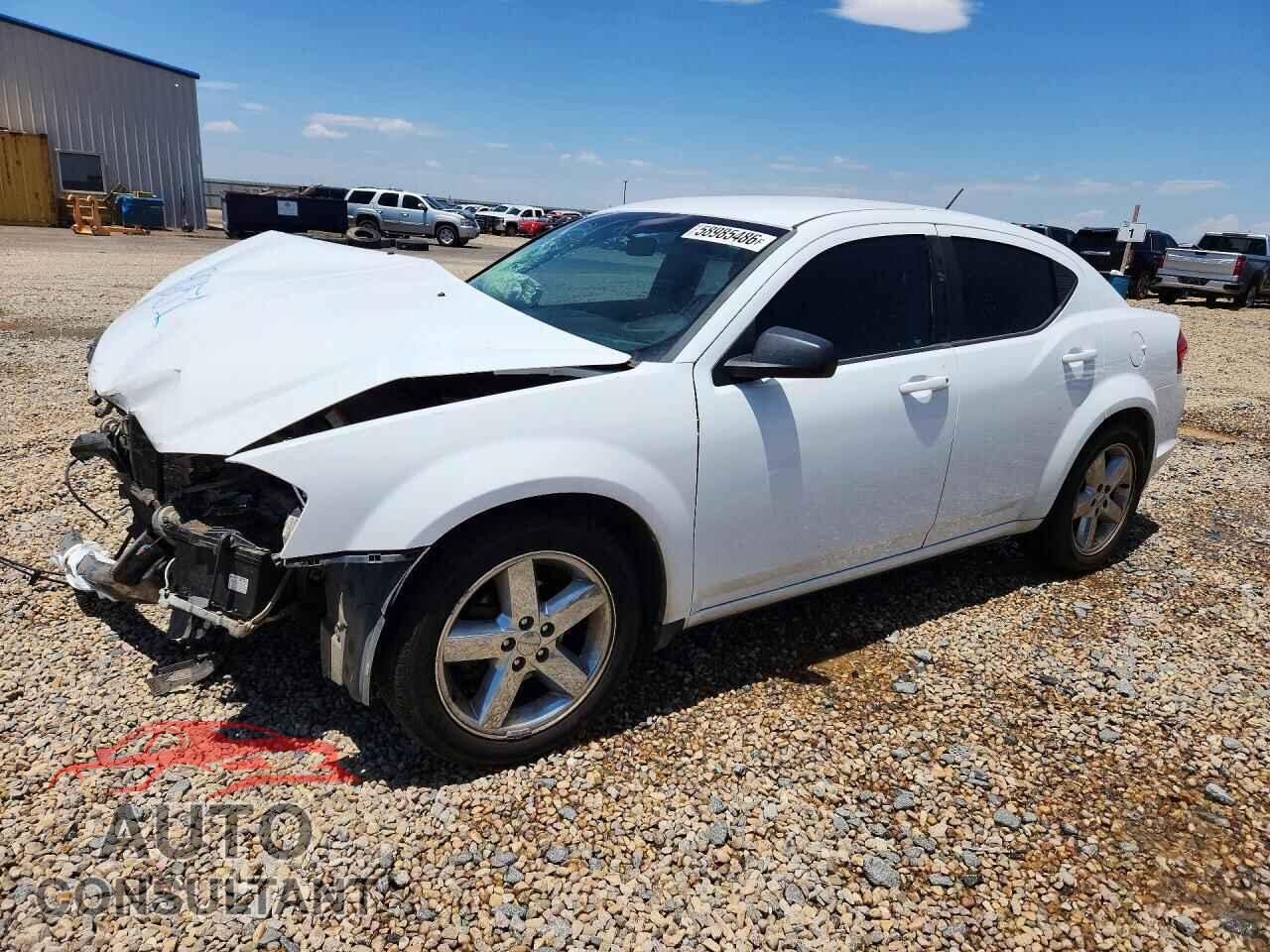 DODGE AVENGER 2013 - 1C3CDZAB4DN589251