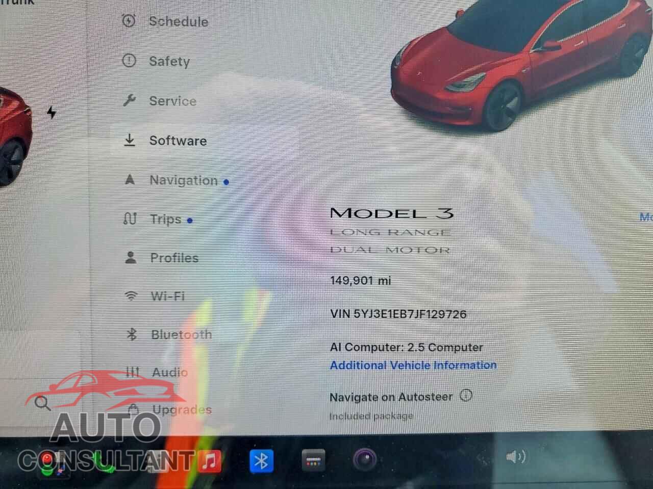 TESLA MODEL 3 2018 - 5YJ3E1EB7JF129726