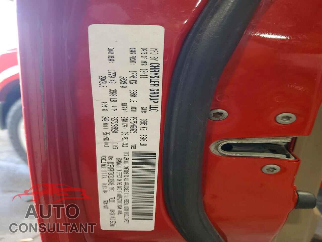 DODGE RAM 1500 2012 - 1C6RD7PT8CS131603