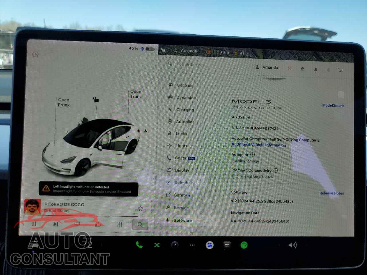 TESLA MODEL 3 2021 - 5YJ3E1EA5MF087424