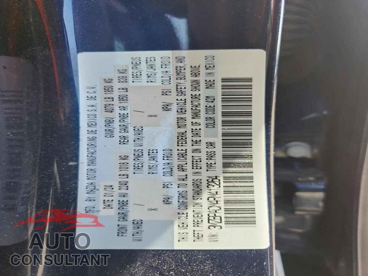 MAZDA 3 2024 - 3MZBPACM4RM413264