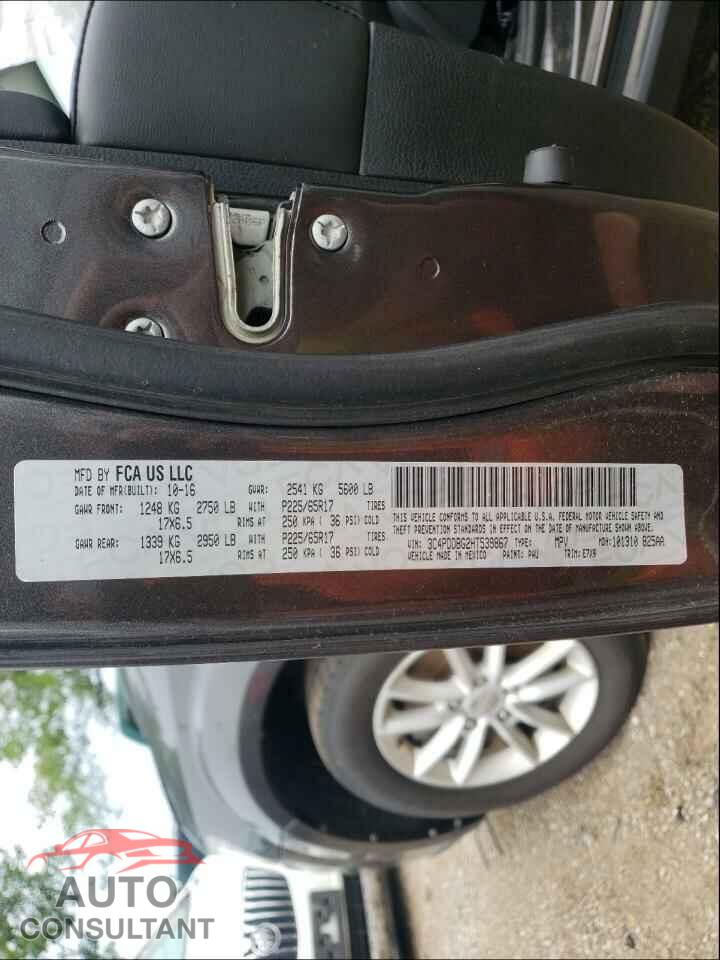 DODGE JOURNEY 2017 - 3C4PDDBG2HT539867