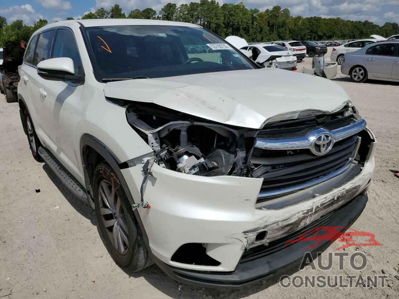 TOYOTA HIGHLANDER 2016 - 5TDZARFHXGS022679