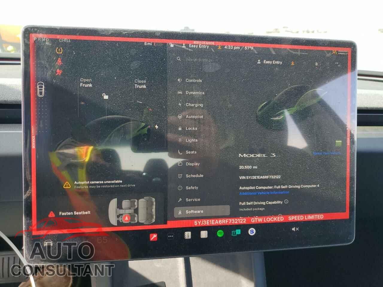 TESLA MODEL 3 2024 - 5YJ3E1EA6RF732122