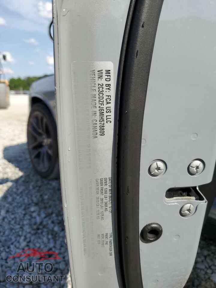 DODGE CHALLENGER 2021 - 2C3CDZFJ6MH578809