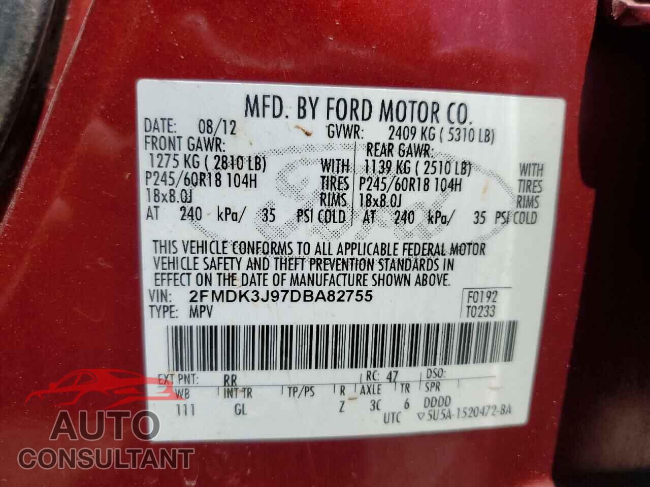 FORD EDGE 2013 - 2FMDK3J97DBA82755