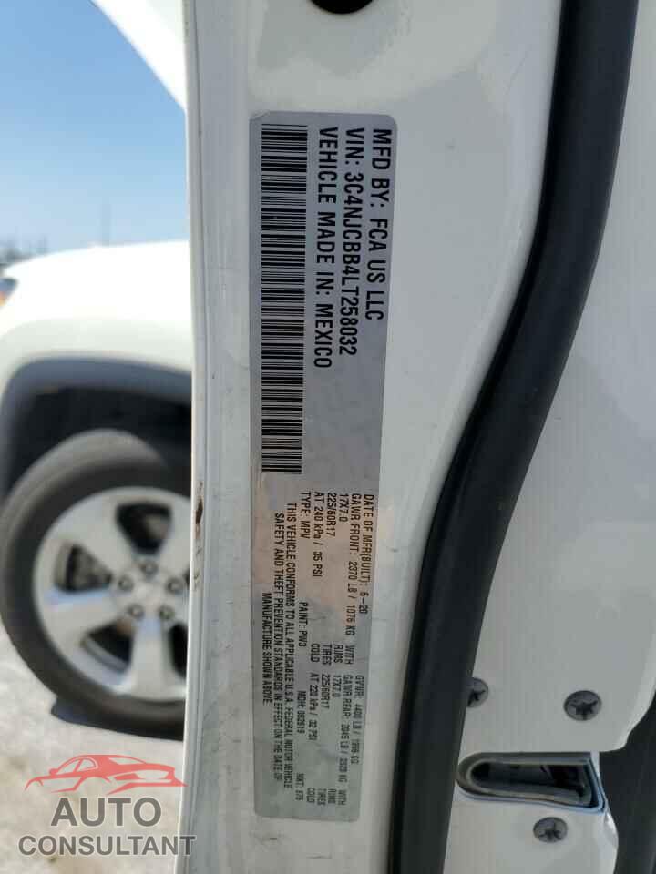 JEEP COMPASS 2020 - 3C4NJCBB4LT258032