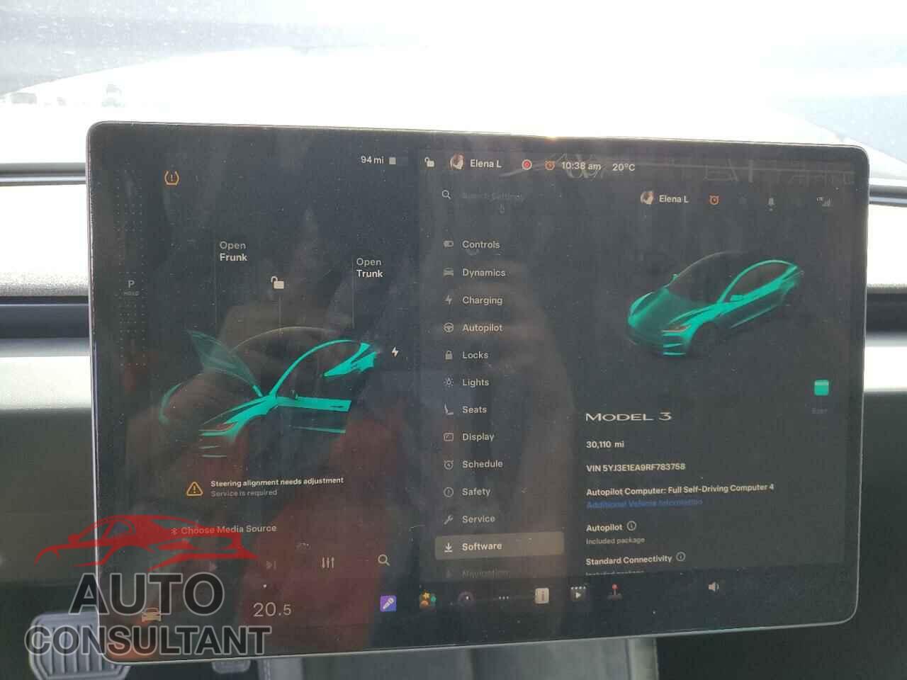 TESLA MODEL 3 2024 - 5YJ3E1EA9RF783758