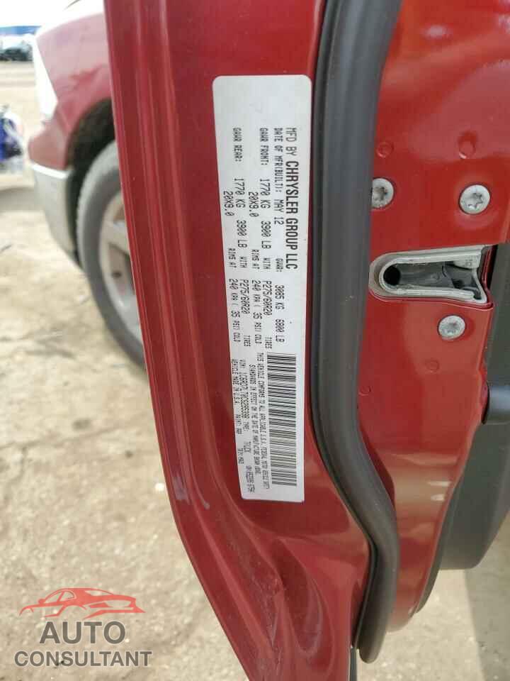DODGE RAM 1500 2012 - 1C6RD7LT0CS295398