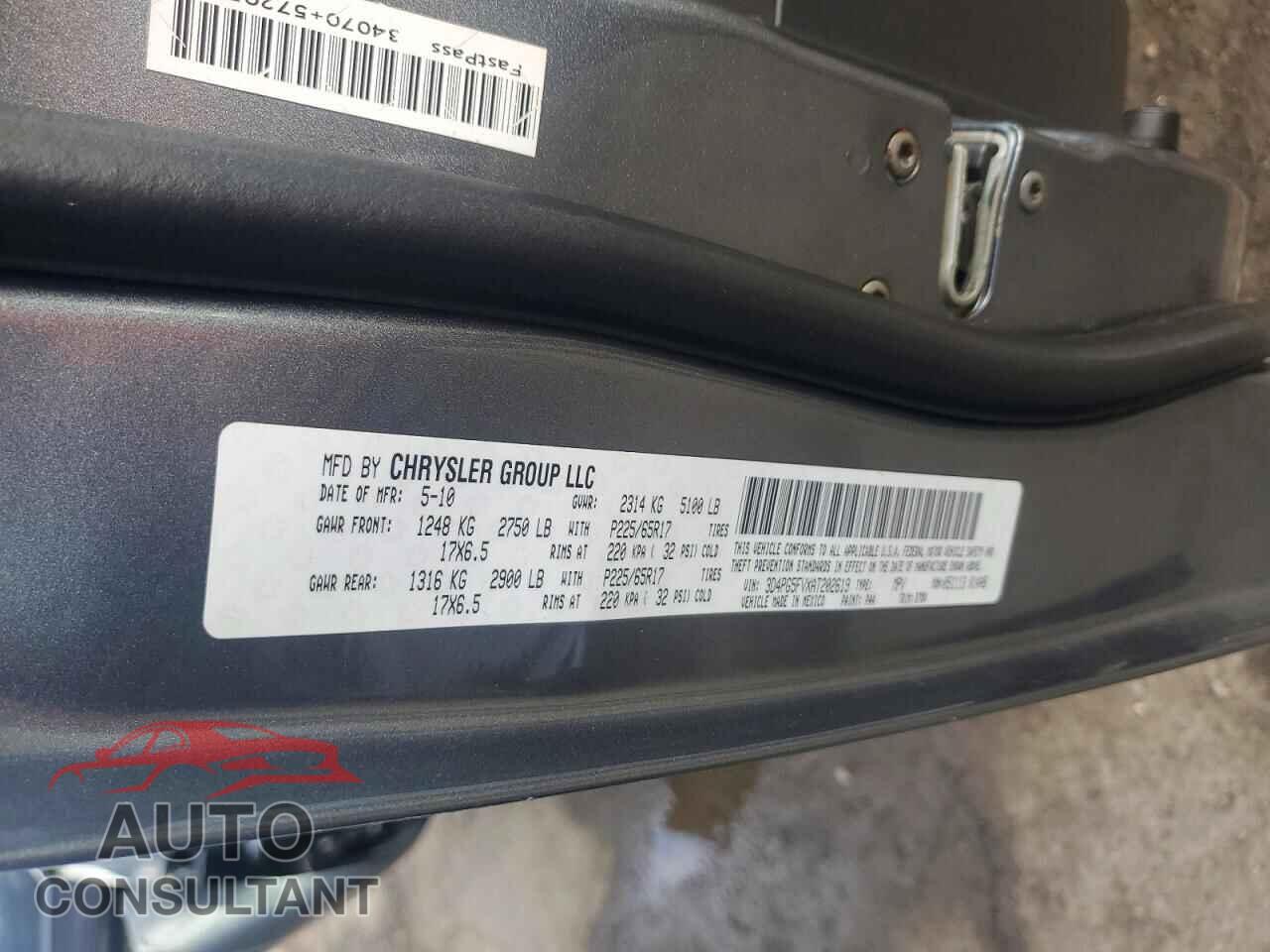 DODGE JOURNEY 2010 - 3D4PG5FVXAT202619