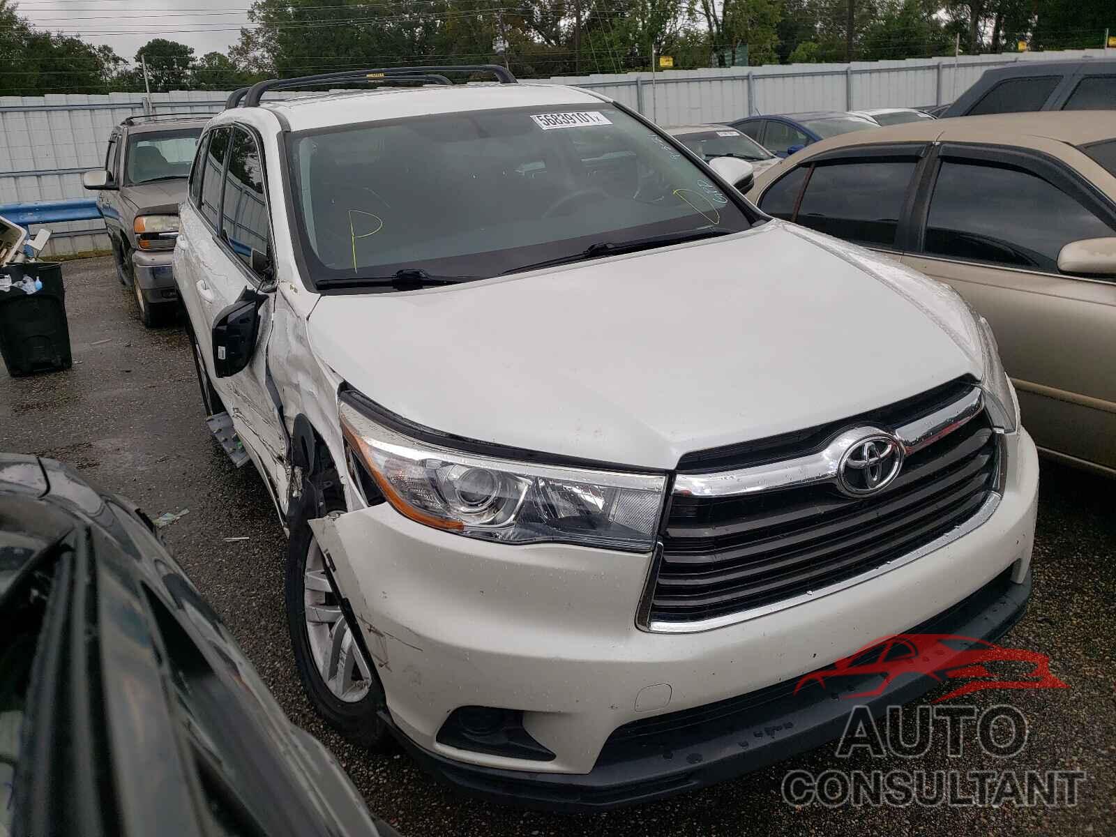 TOYOTA HIGHLANDER 2016 - 5TDZKRFH9GS167192