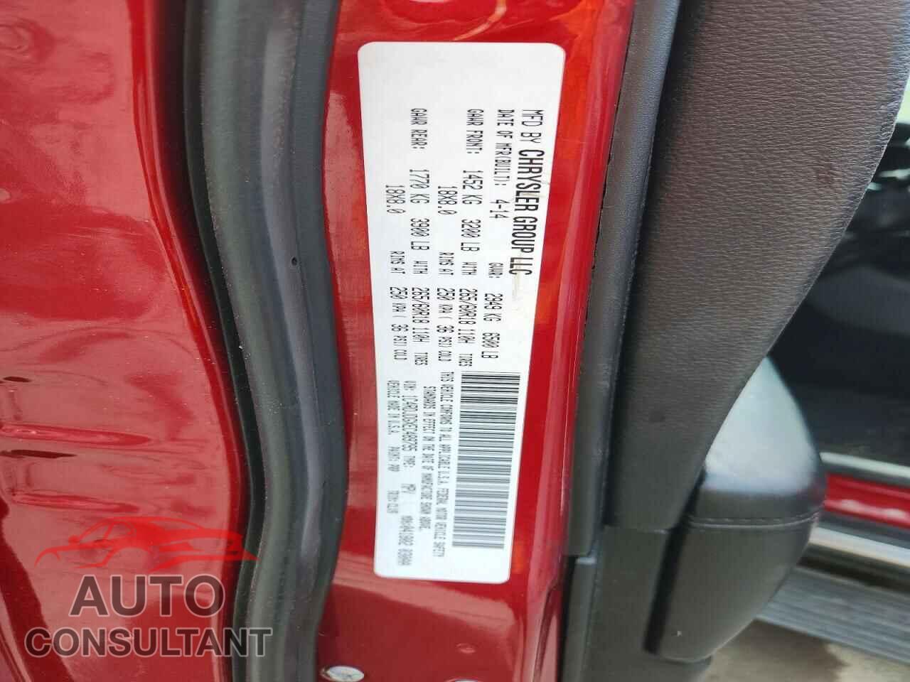 DODGE DURANGO 2014 - 1C4RDJDGXEC489795